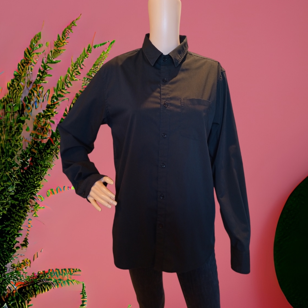 Z/C Habillé Men/Unisex Black Classic Dressing Shirt - Picture 9 of 16